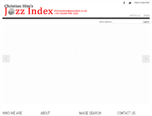 Tablet Screenshot of jazzindex.co.uk